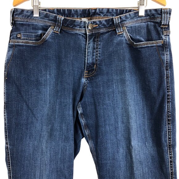 Carhartt Relaxed Fit Jasper Jeans Sz 16 Short Dark Wash Cotton Blend 16 x 30 - Picture 3 of 12